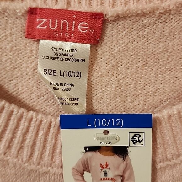 Pink Holiday Sweater with Polar Bear Design - Picture 3 of 3